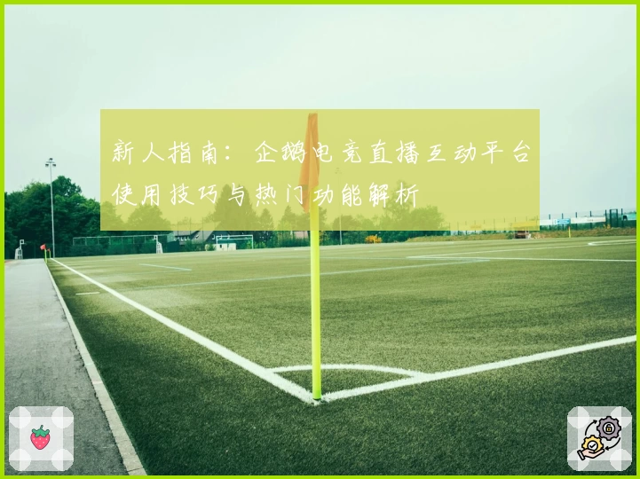 新人指南:企鹅电竞直播互动平台使用技巧与热门功能解析